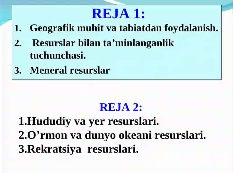 Jahon mamlakatlari iqtisodiy-ijtimoiy geografiyasi 2