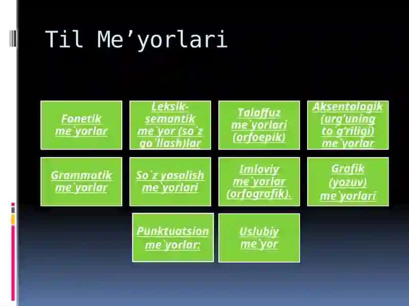 O‘zbek adabiy til me’yorlari 2