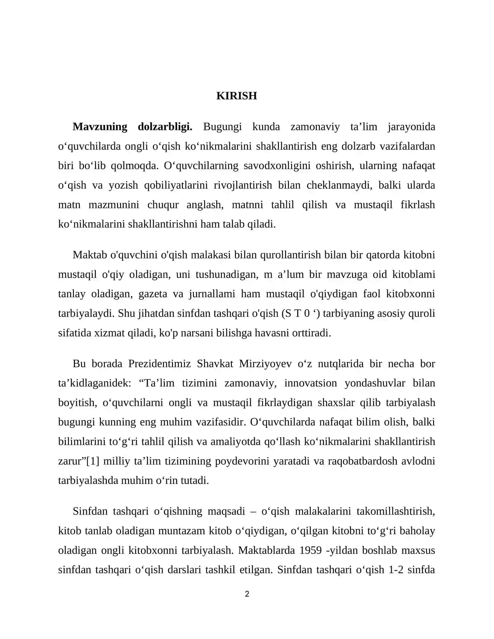 SINFDAN TASHQARI O‘QISH DARSLARIDA PO‘LAT MO‘MIN IJODINI O‘RGANISH 2