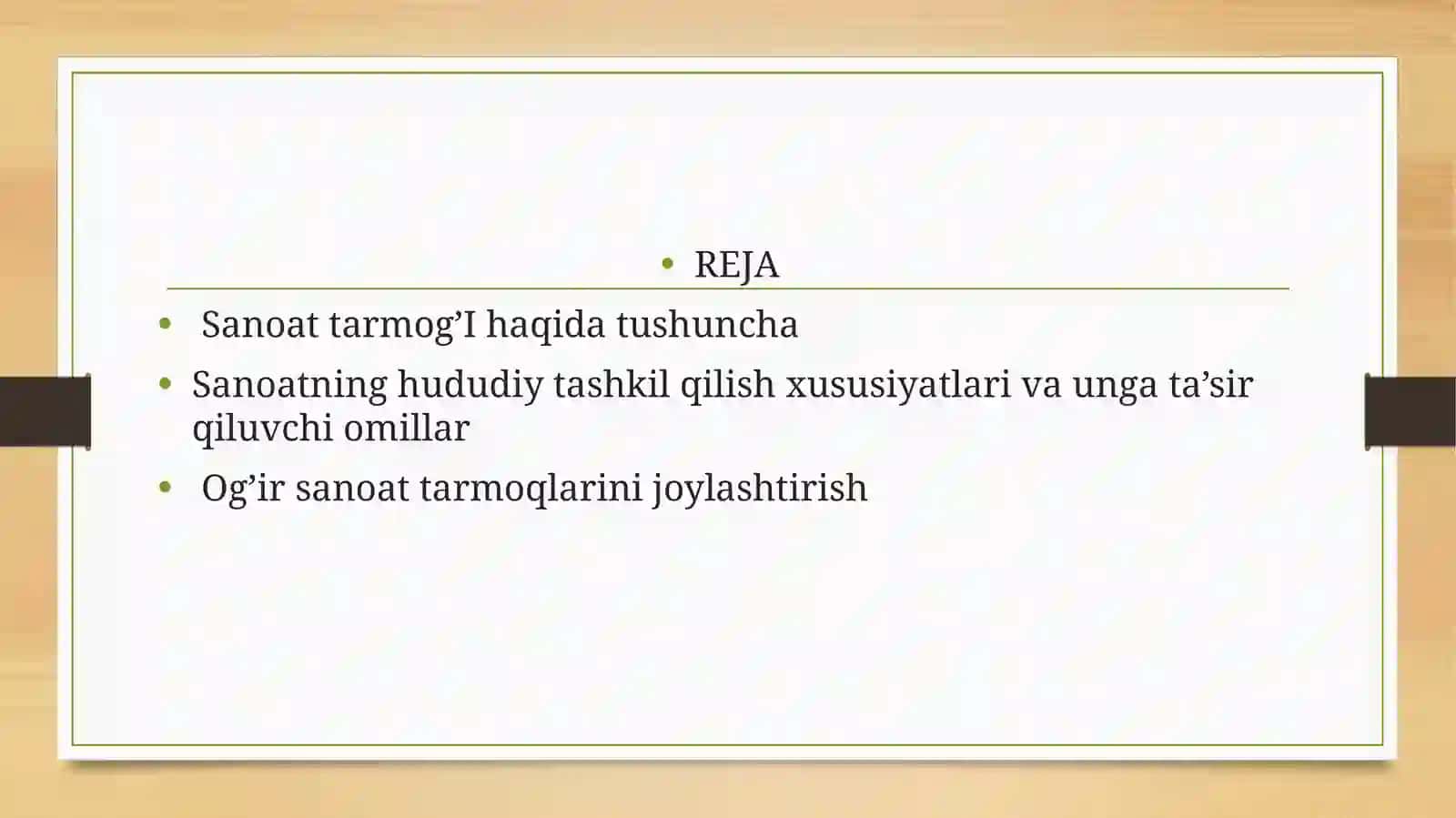 Sanoatning hududiy tashkil qilish omillari 2