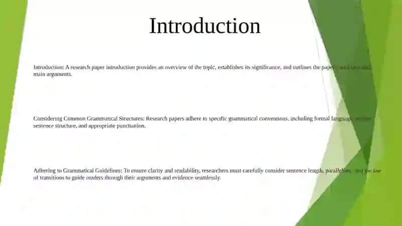 Considering Common Grammatical Structures In A Research Paper 2