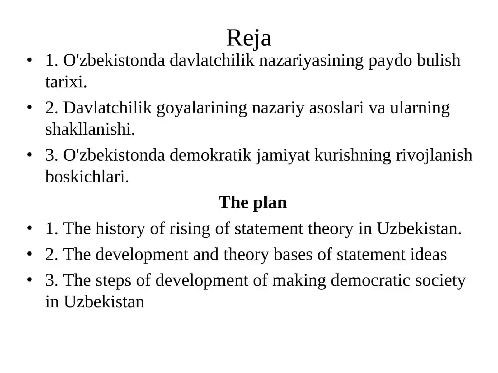 O'zbekistonda demokratik jamiyat tugrisidagi karashlar va uning rivojlanish boskichlari 2