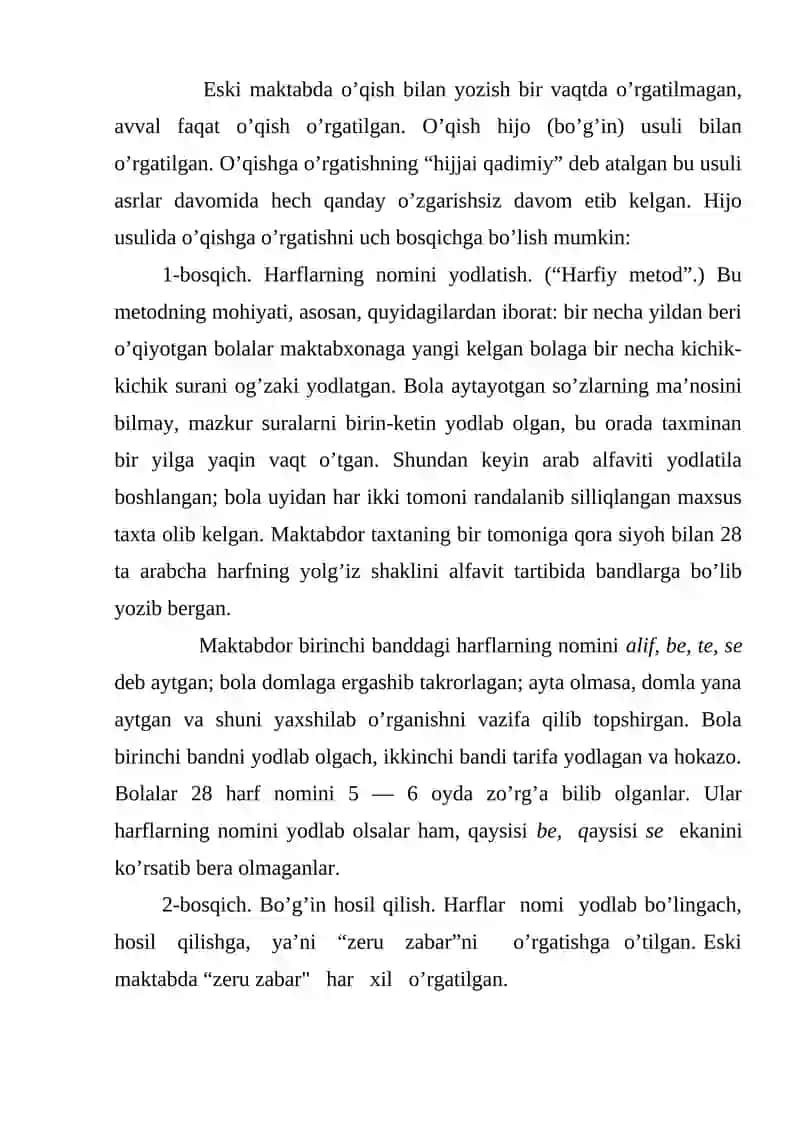 Savod o’rgatish metodlarining qiyosiy-tanqidiy tahlili 2