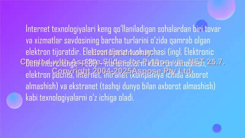Elektron Tijorat va Elektron To‘lov Tizimlari 2