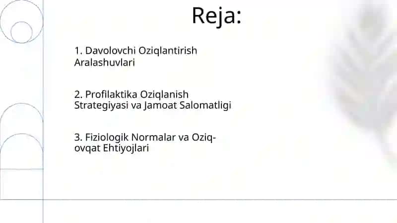 Ovqatlanishning fiziologik me'yorlari 2