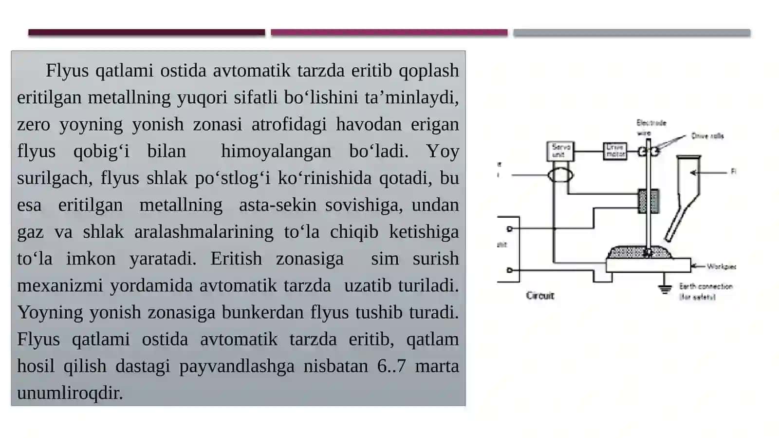 TRANSPORT VOSITALARI DЕTALLARINI FLYUS QATLAMIVA TITRAMA YOY USULI BILAN AVTOMATIK TARZDA ERITIB QOPLASH.,TRANSPORT VOSITALARI DЕTALLARINIINDUKSIONVA ELЕKTROSHLAK USULIDA ERITIB QOPLASH 2