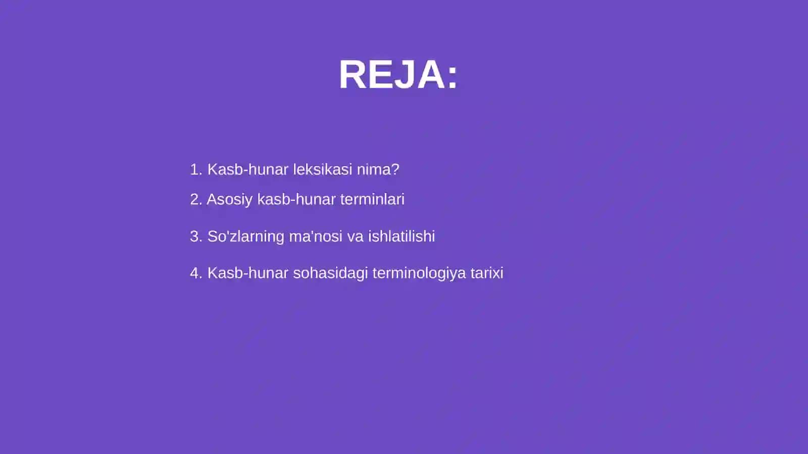 Kasb-hunar leksikasi 2
