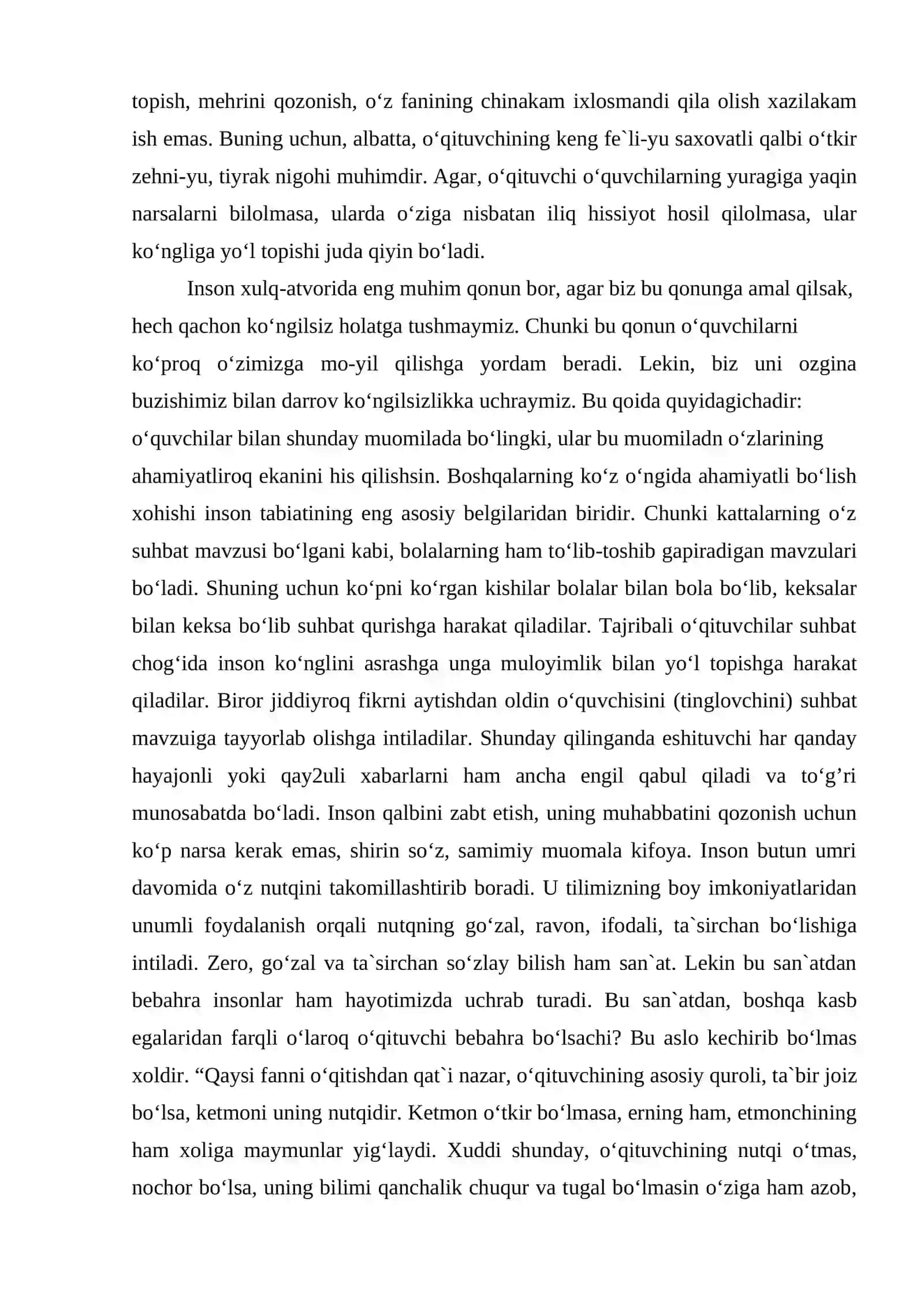 O‘qituvchining nutq madaniyati va o‘qituvchi nutqi 2