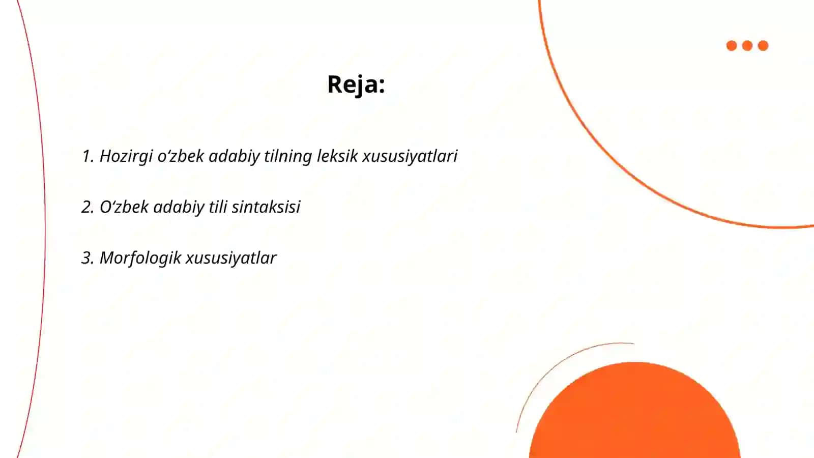Hozirgi oʻzbek adabiy tili 2