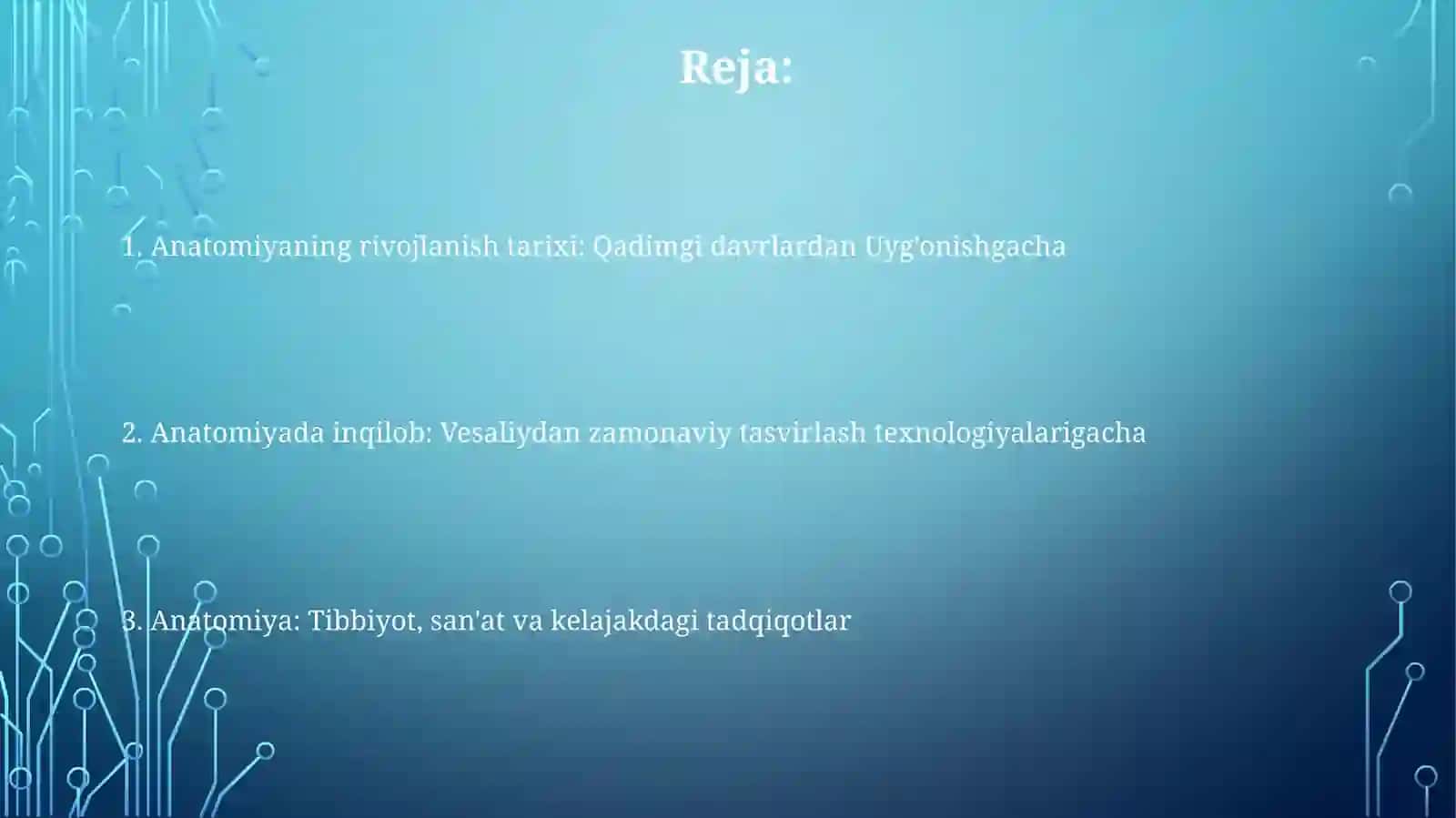 Anatomiya faning rivojlanish tarixiy 2