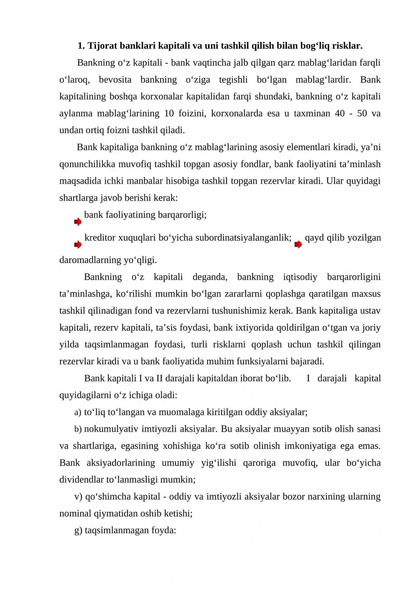 Tijorat banklari passivlari va aktivlari bilan bog‘liq risklarni boshqarish 2