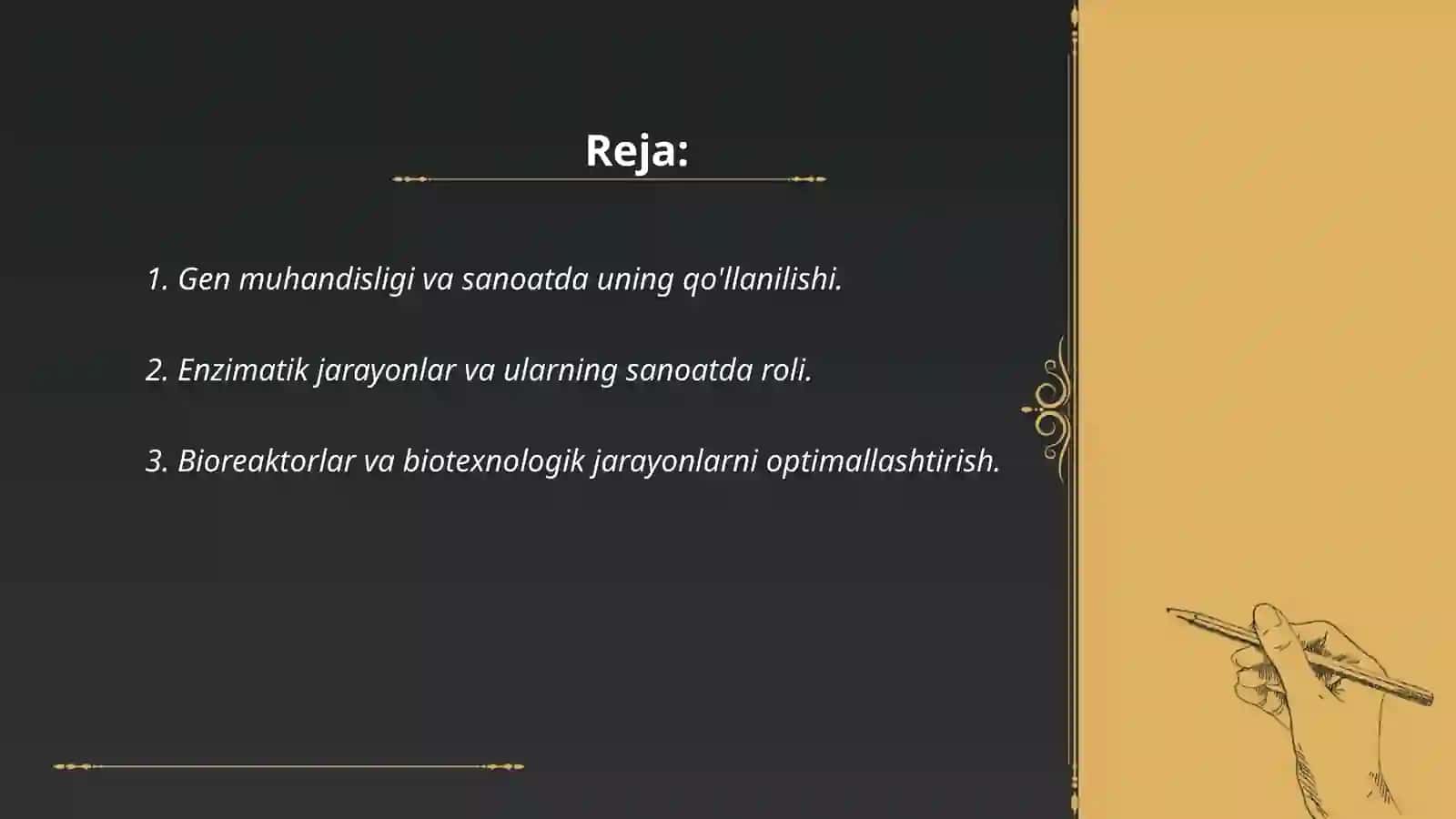 Sanoatda biotexnalogiya yutuqlaridan foydalanish 2