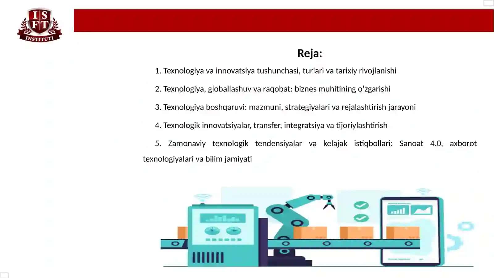 BIZNESDA TEXNOLOGIYA VA INNOVATSIYALARNI BOSHQARISH 2