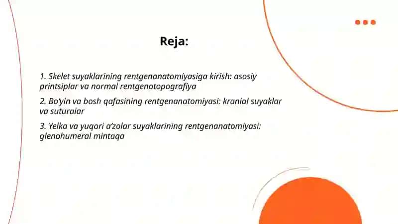 Skelet suyaklarining rentgenanatomiyasi 2