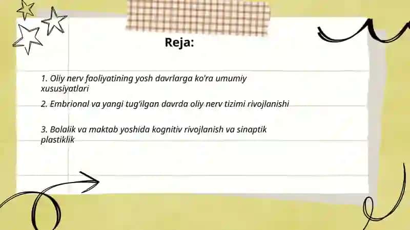 Oliy nerv faoliyating yosh xususiyatlari va gigiyenasi 2