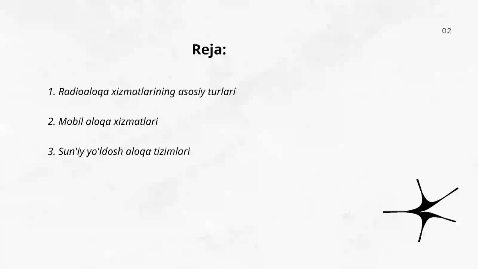 Radiokommunikatsion xizmatlar va uning vazifalari 2