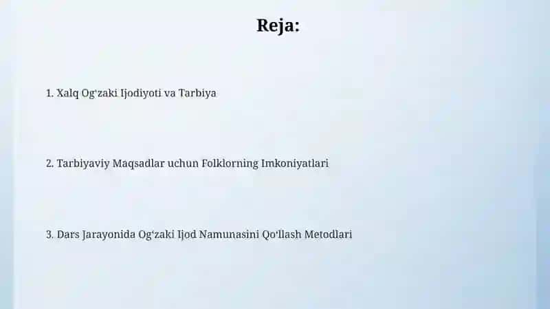 Xalq Ogʻzaki Ijodiyoti va Tarbiya 2