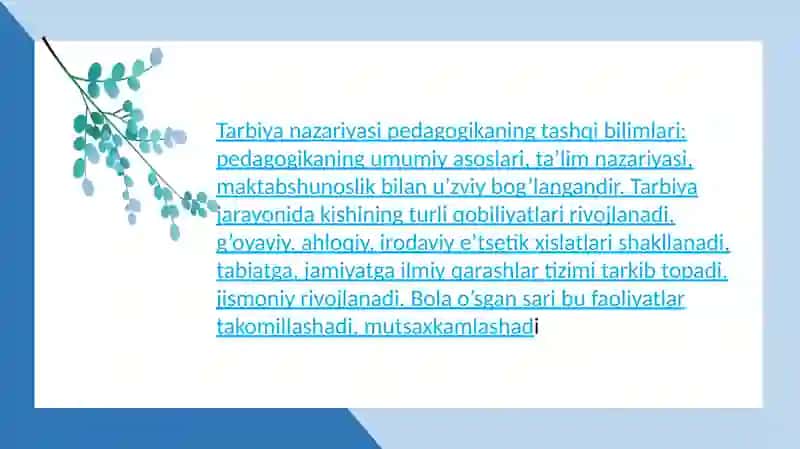 Pedagogik faoliyatda tarbiyat usullari 2
