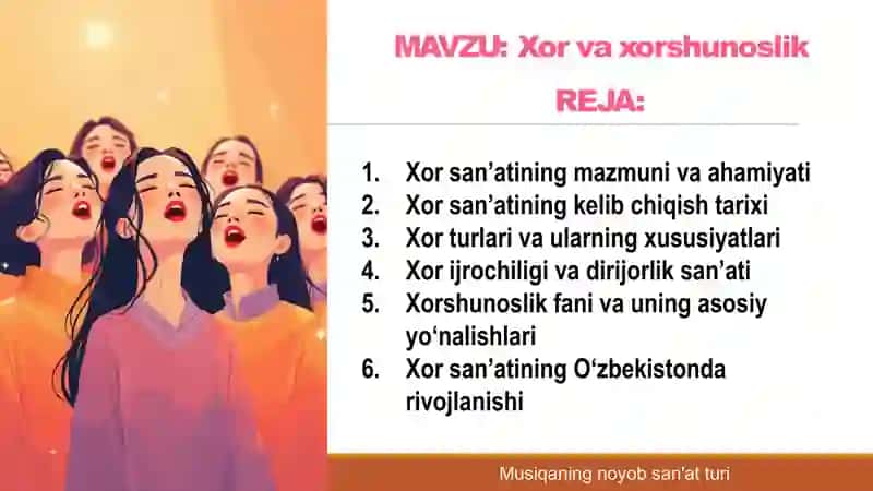 Xor va xorshunoslik asoslari 2