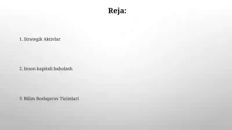 Kompaniyaning intellektual resurslari 2