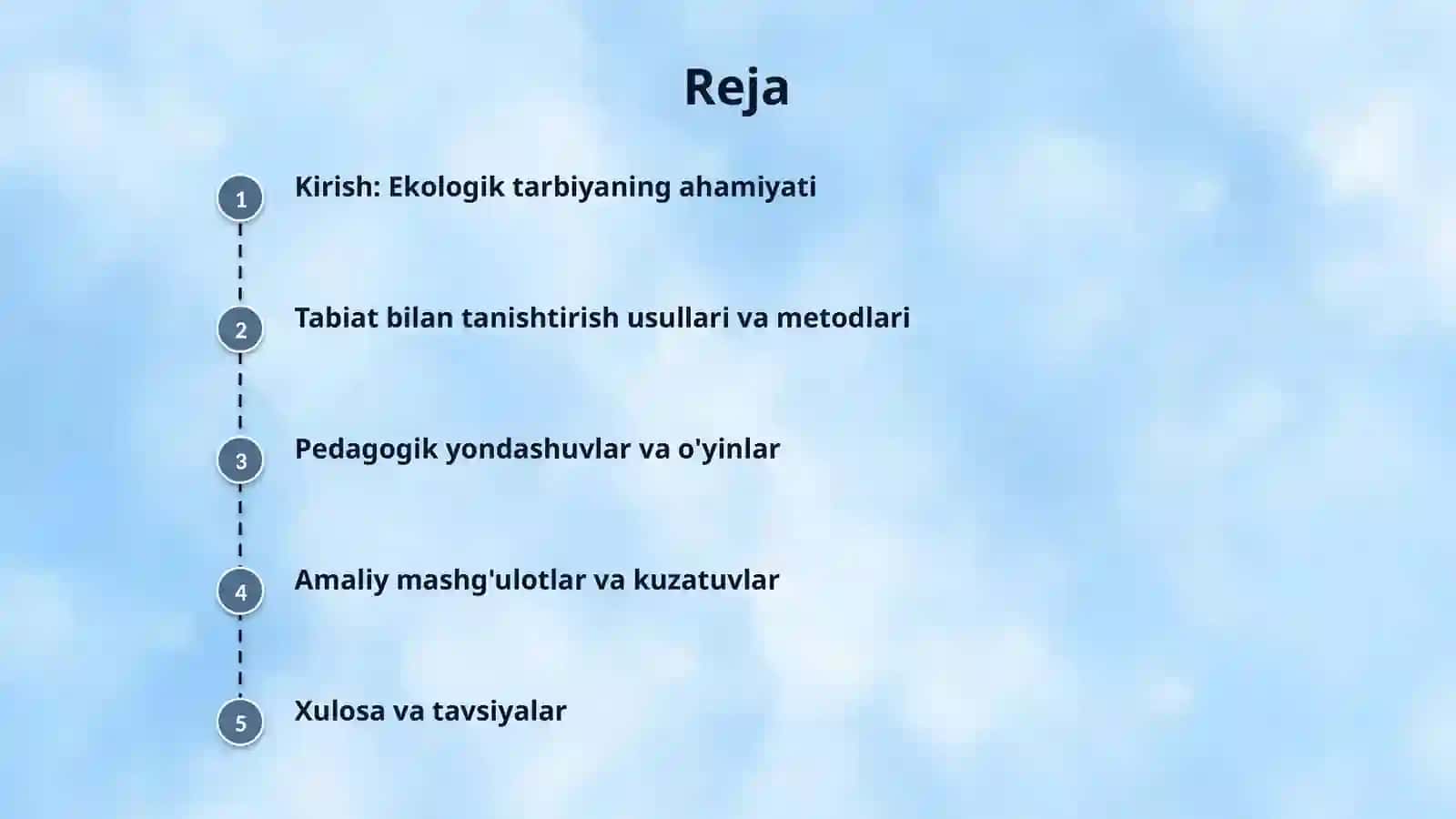 Ilk maktabgacha yoshdagi bolalarga ekologik tarbiya berish. Ilk va maktabgacha yoshdagi bolalarni bolalarni tabiyat bilan tanishtrsh yo'llari 2