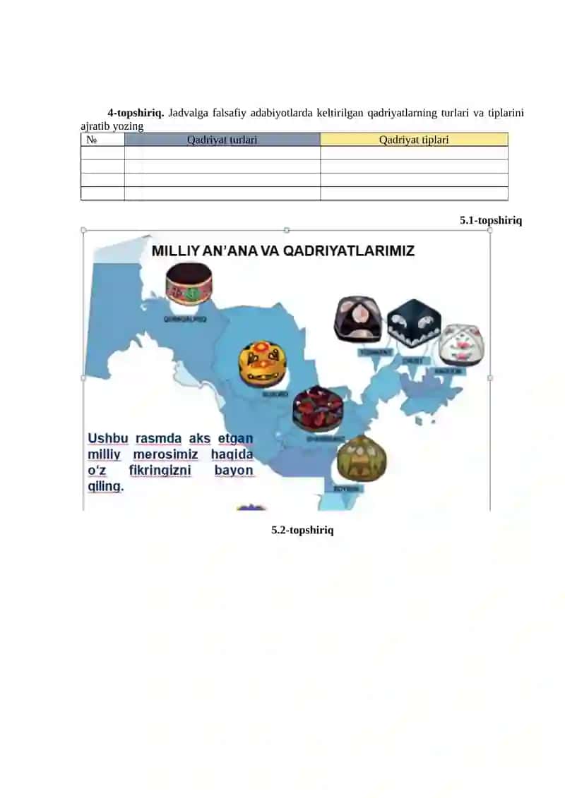 Ta’lim-tarbiya jarayonida milliy qadriyatlarning o‘rni 2