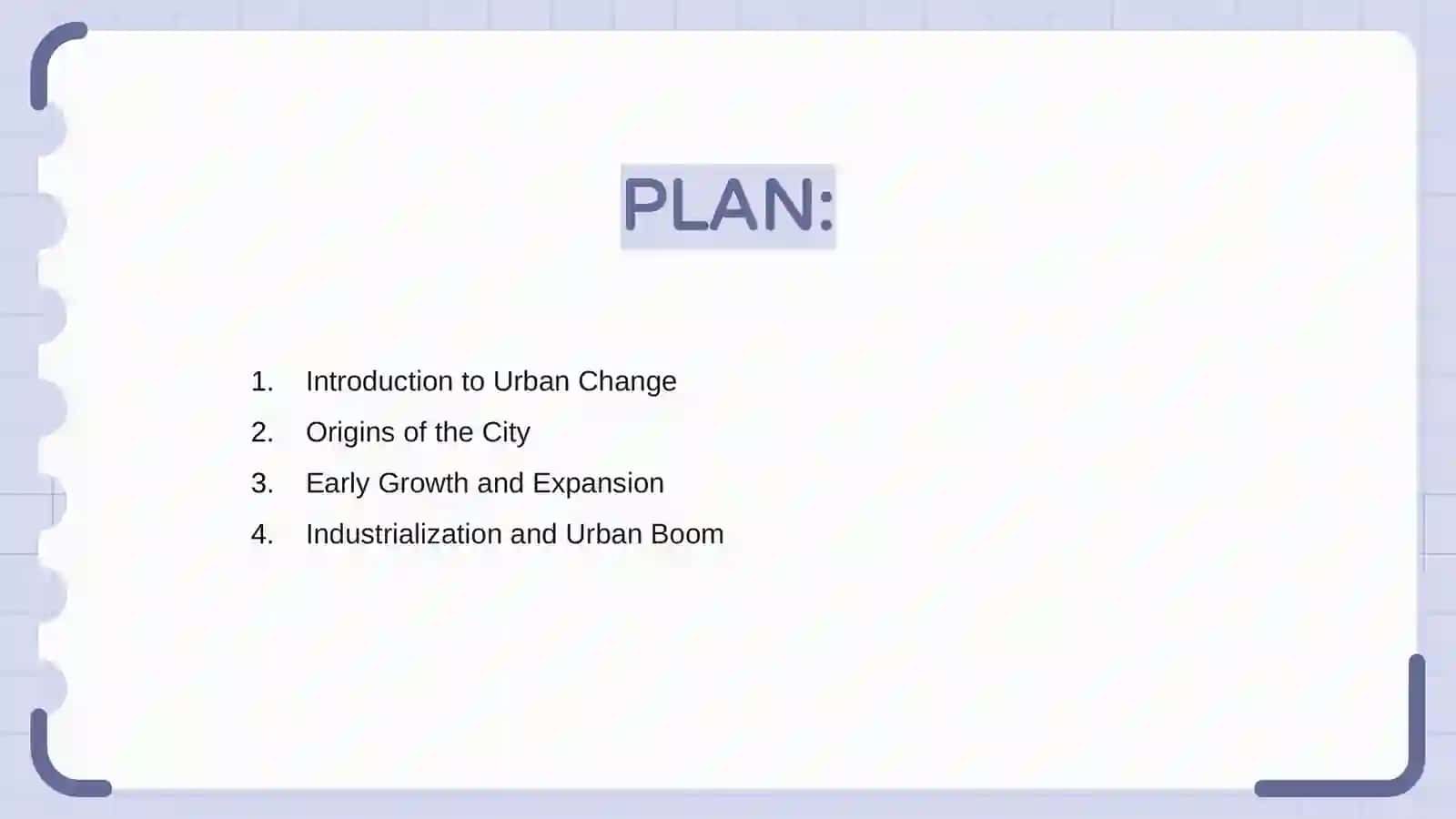Changing cities. The history of a city 2