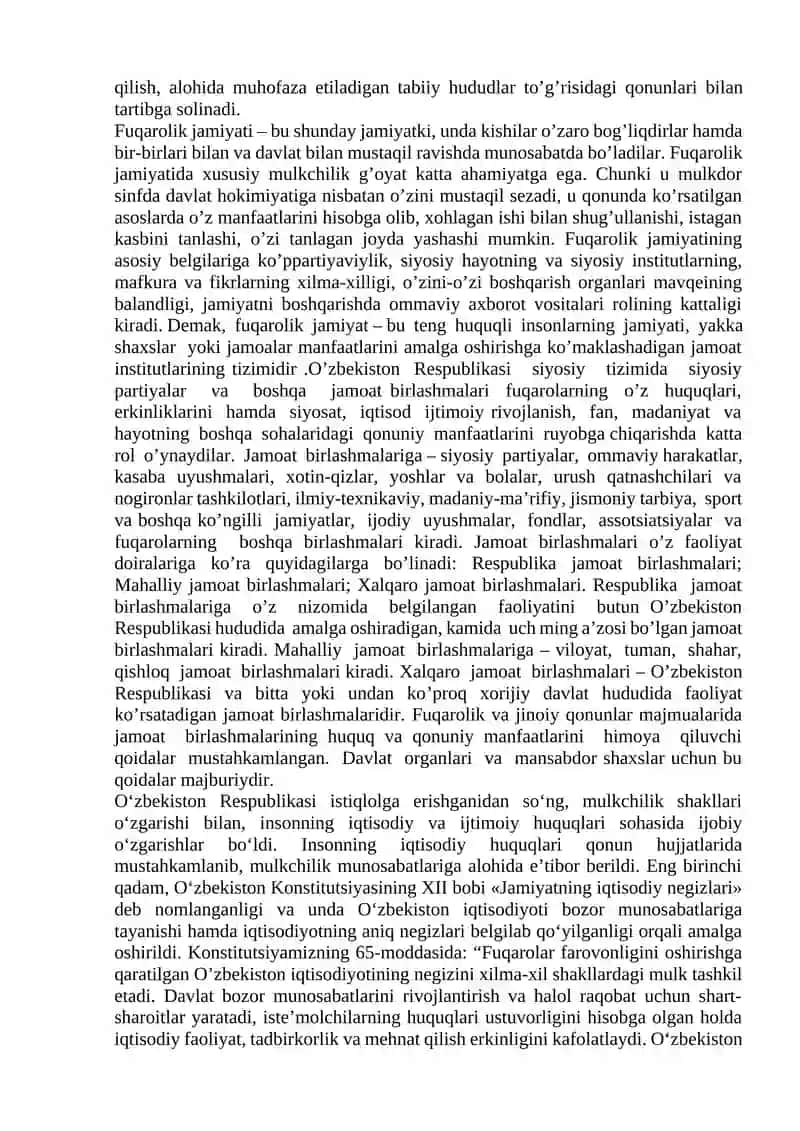 O‘zbekiston Respublikasi Konstitutsiyasi 2