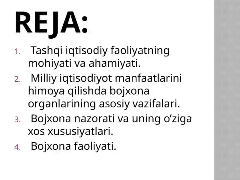 Tashqiiqtisodiy faoliyatda bojxona tartibotlari va bojxona to‘lovlari 2
