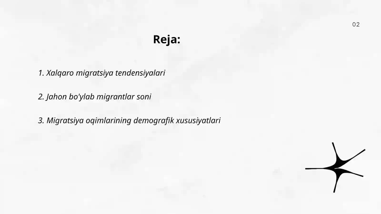 Xalqaro migeratsiya tashkilotining statistikasi 2