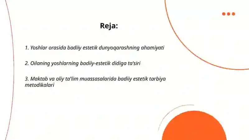 YOSHLARDA BADIIY ESTETIK DUNYOQARASHNI SHAKLLAnTIRISHNING DOLZARBLIGI 2