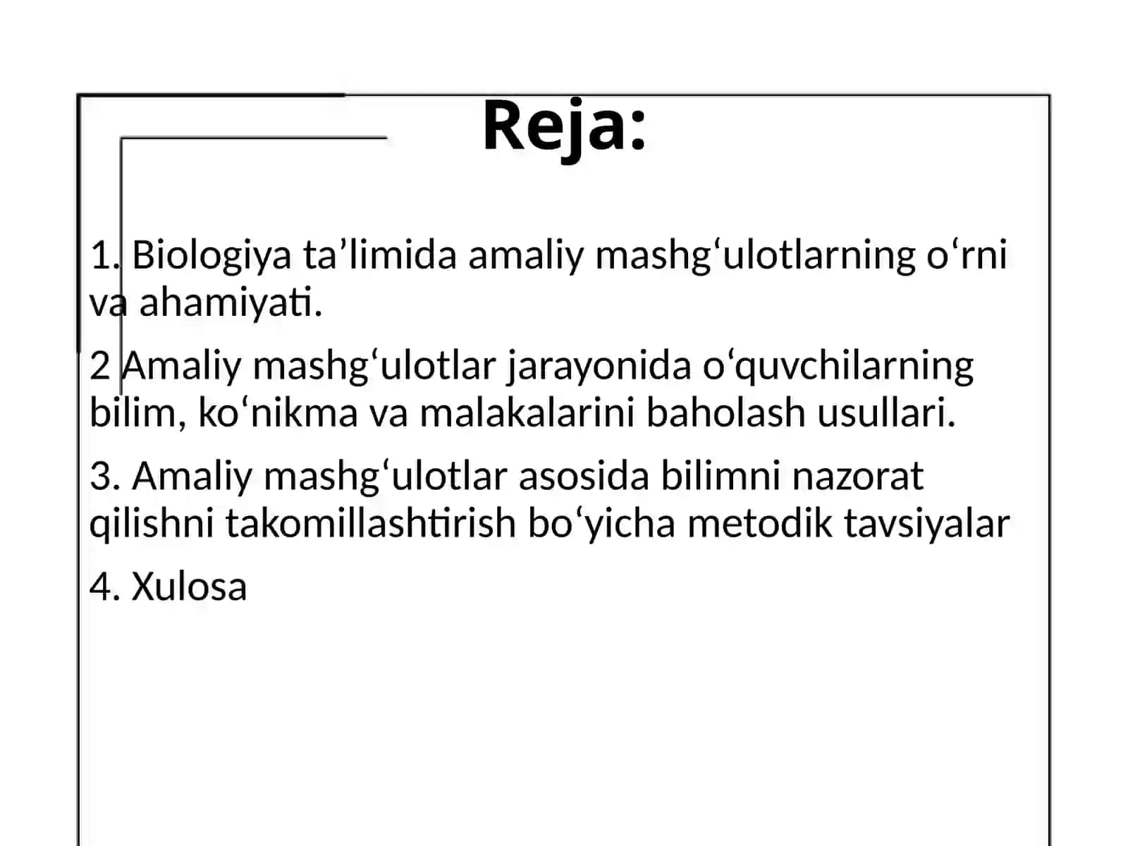 Biologiya Kafedrasi Amaliy Mashg'ulotlar 2
