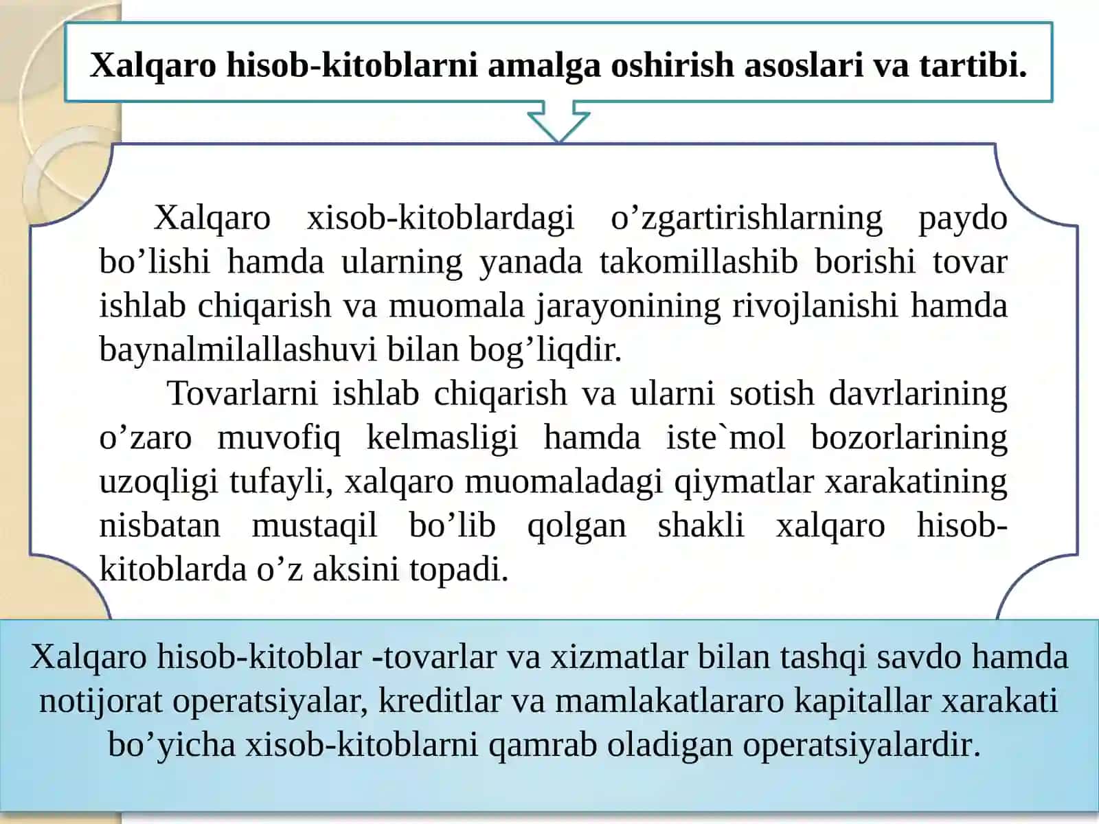 XALQAROHISOB-KITOBLAR VA ULARNING SHAKLLARI 2