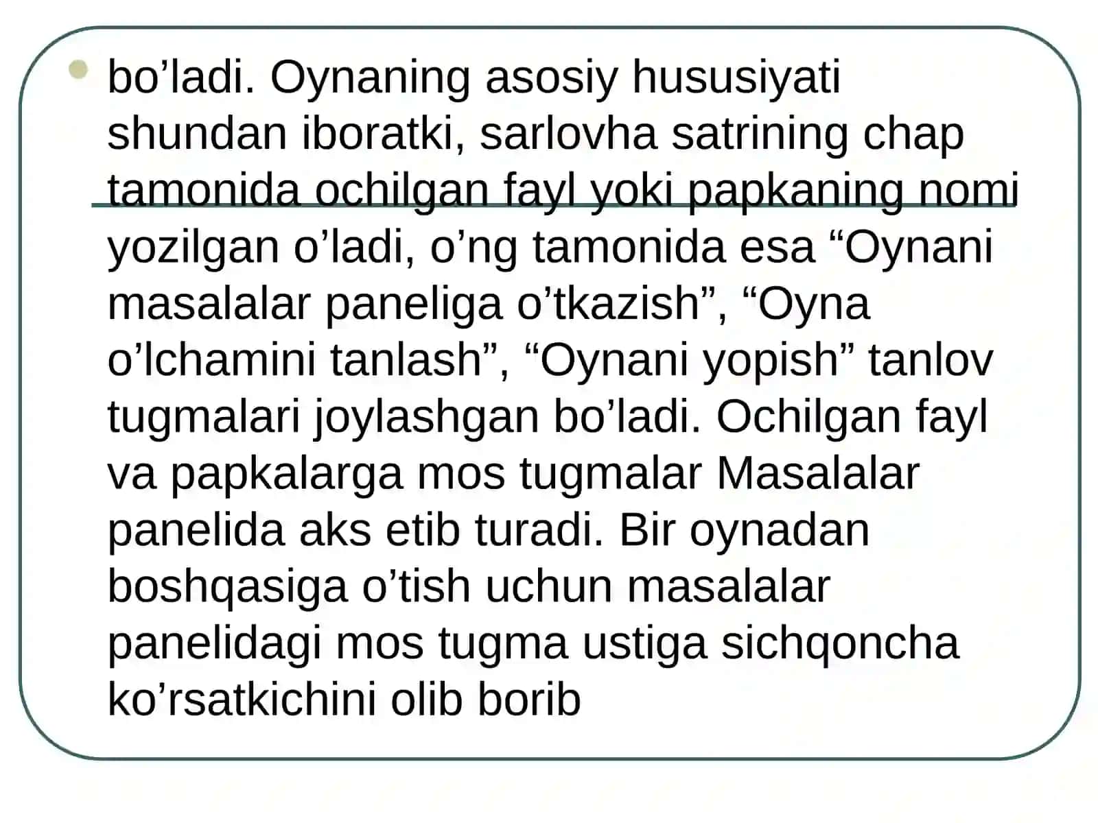 4-dars Windows muhitida ishlash 2