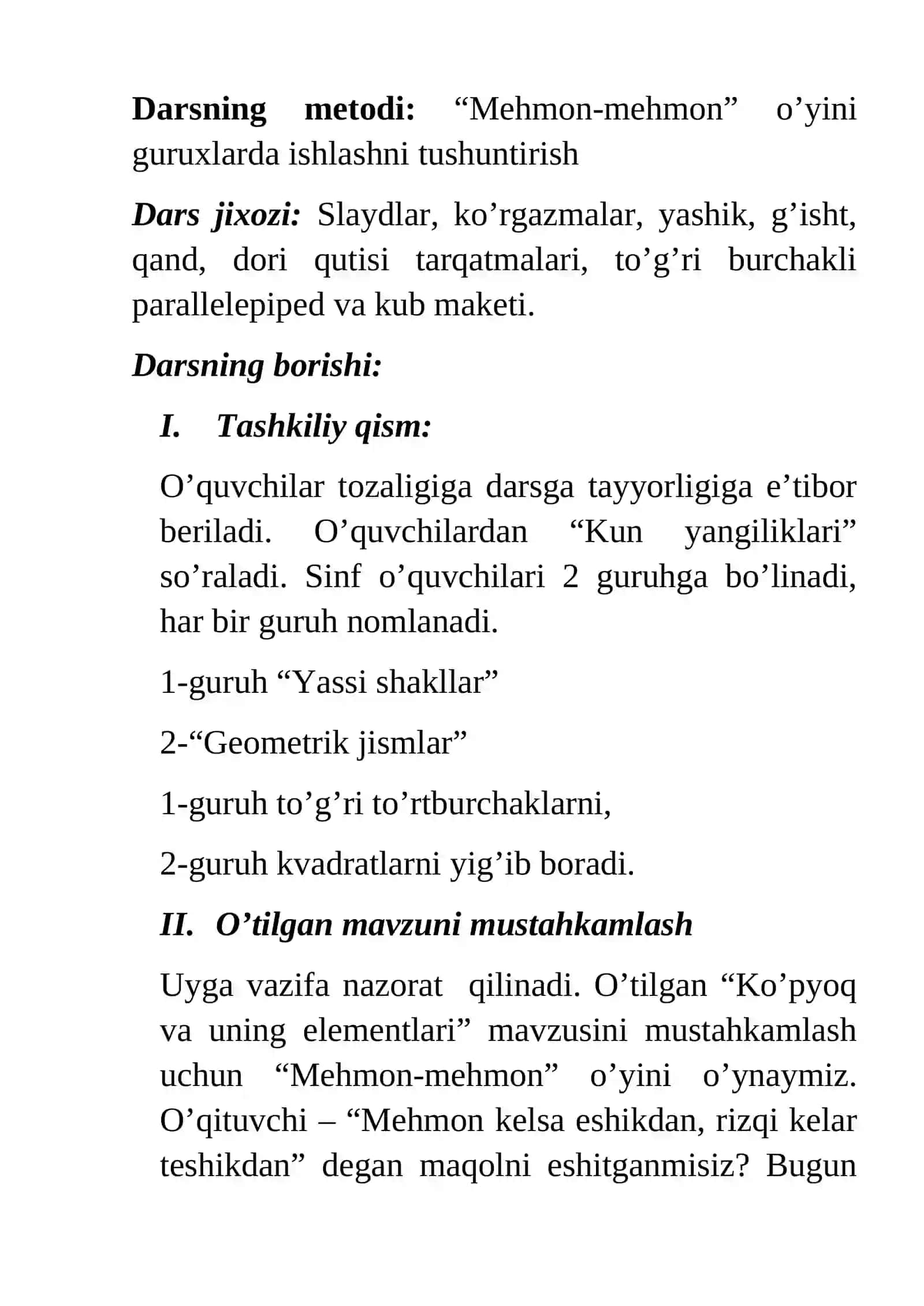 TO’G’RI BURCHAKLI PARALLELEPIPED 2