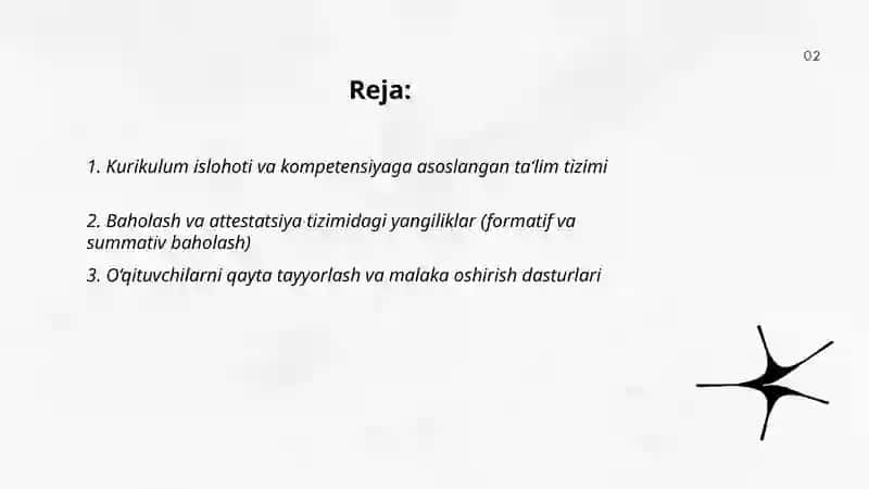 Boshlang‘ich, umumiy o‘rta va prafessional ta‘lim tizimidagi o‘zgarishlar 2