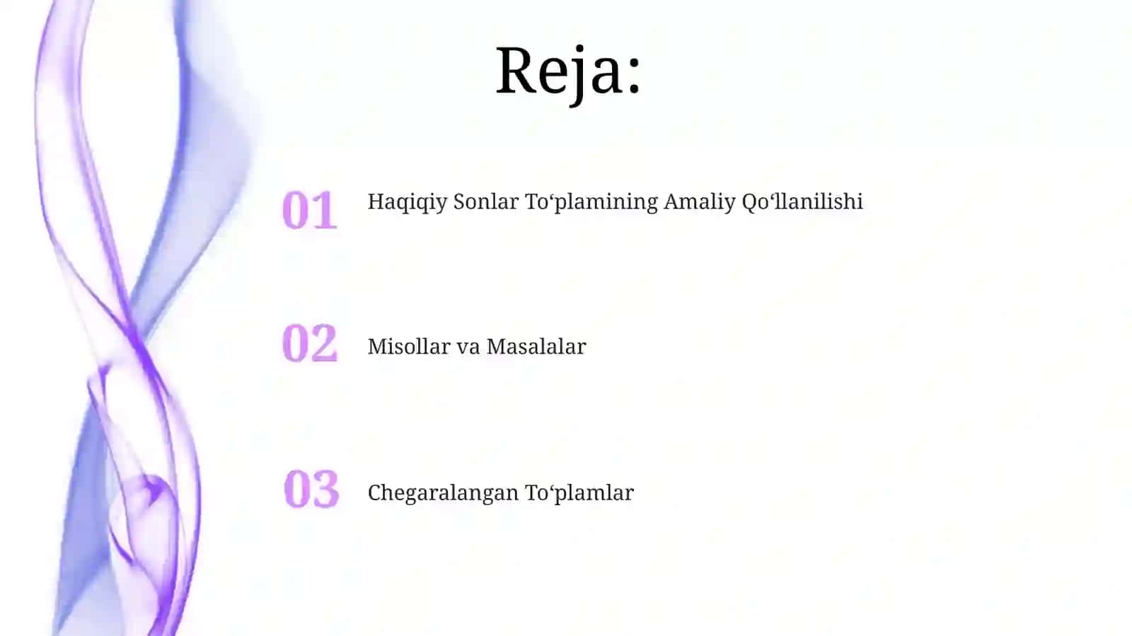 Haqiqiy Sonlar Toʻplamining Amaliy Qoʻllanilishi 2