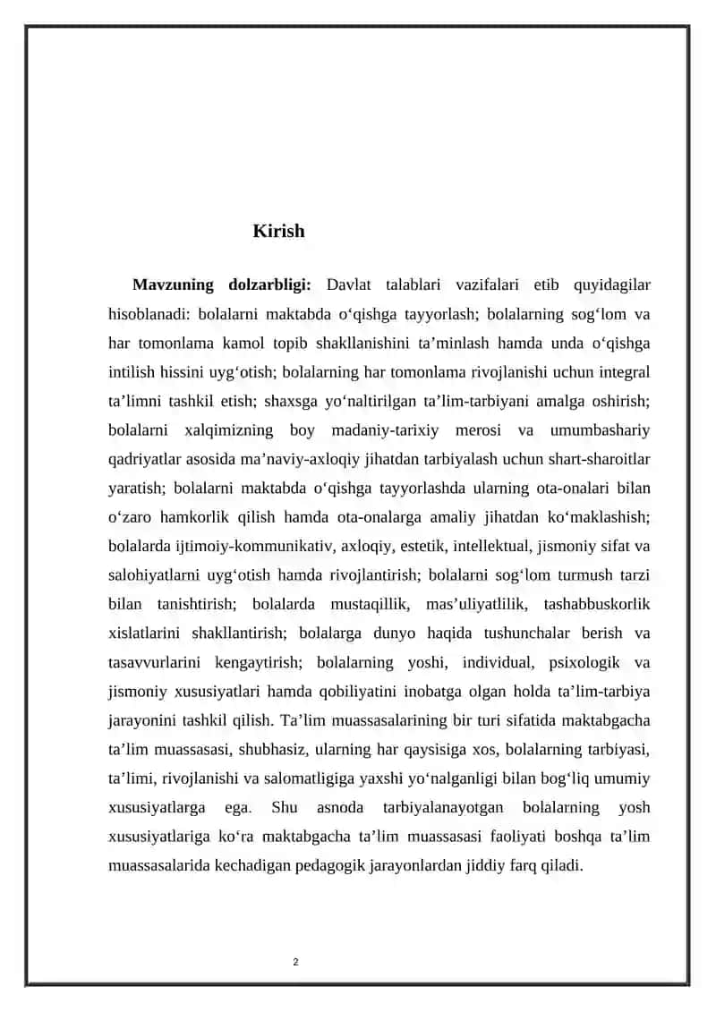 O‘quv tarbiyaviy faoliyat va uni rejalashtirish 2