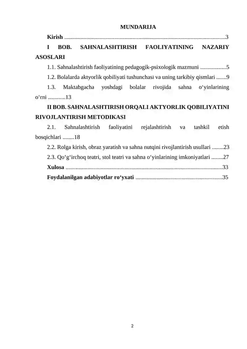 Sahnalashtirish faoliyatida bolalardagi aktyorlik qobilyatini rivojlantirish. 2