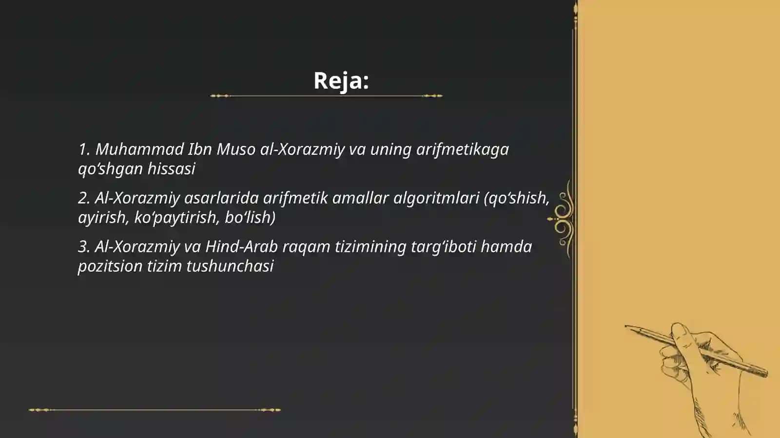 Arifmetikaning Rivojlanishi 2