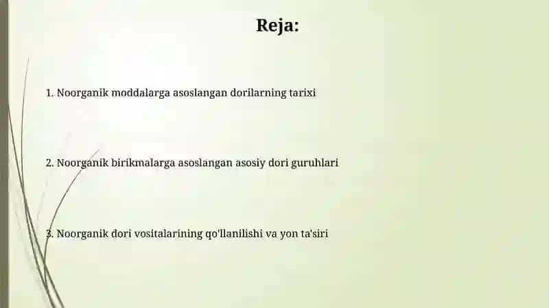 Noorganik moddalar asosidagi dori darmonlari 2