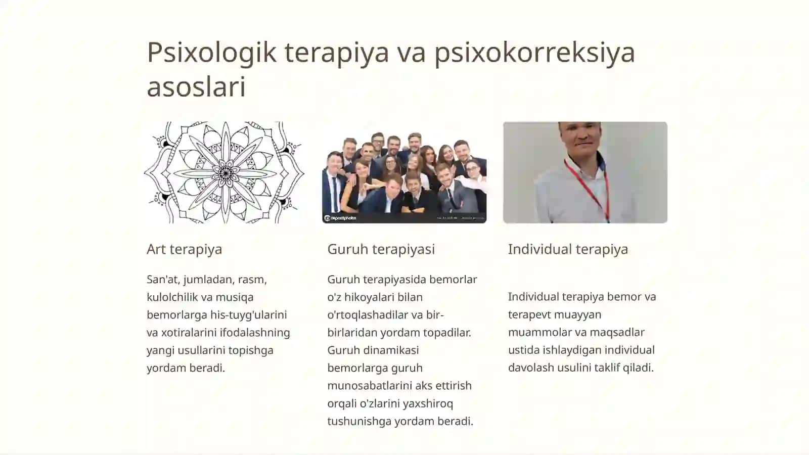Psixologik maslahat va psixokorreksiyaning asosiy texnika va metodlari 2