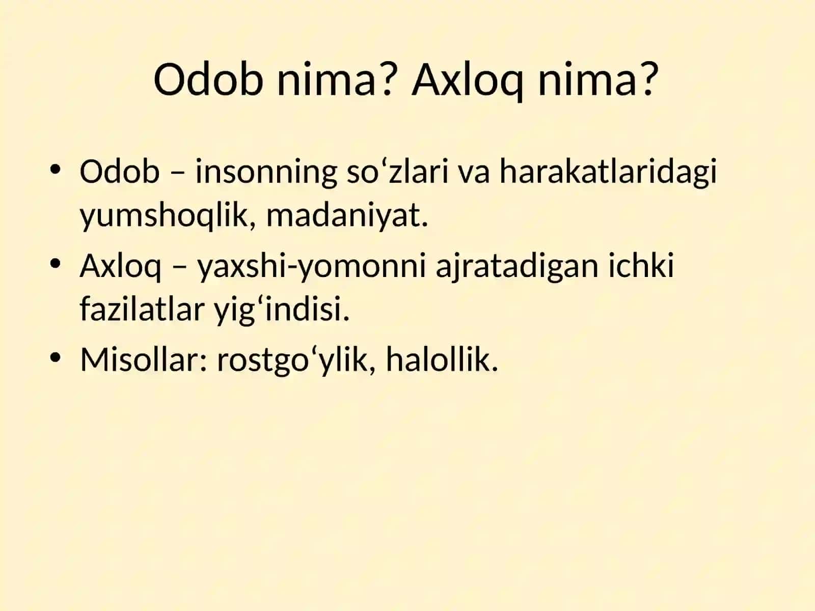 Odob-axloq 2