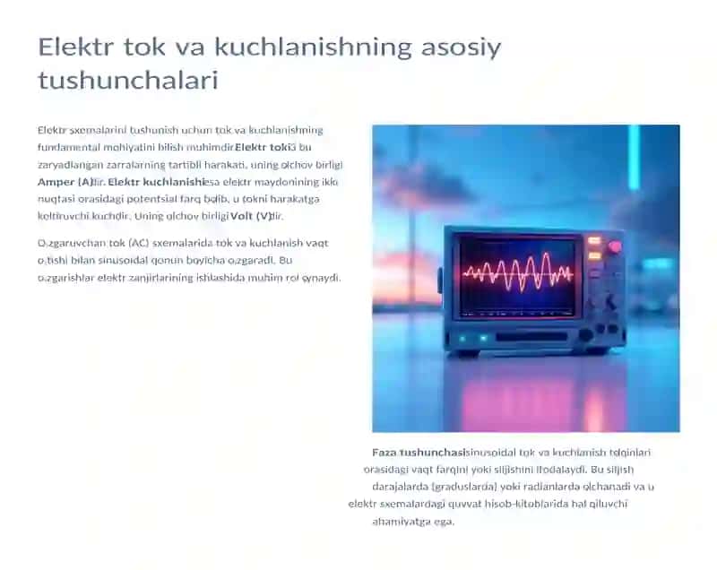 Elektr sxemalarda tok kuchlanishi 2