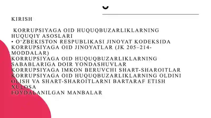Korrupsiyaga oid Huquqbuzarliklar 2