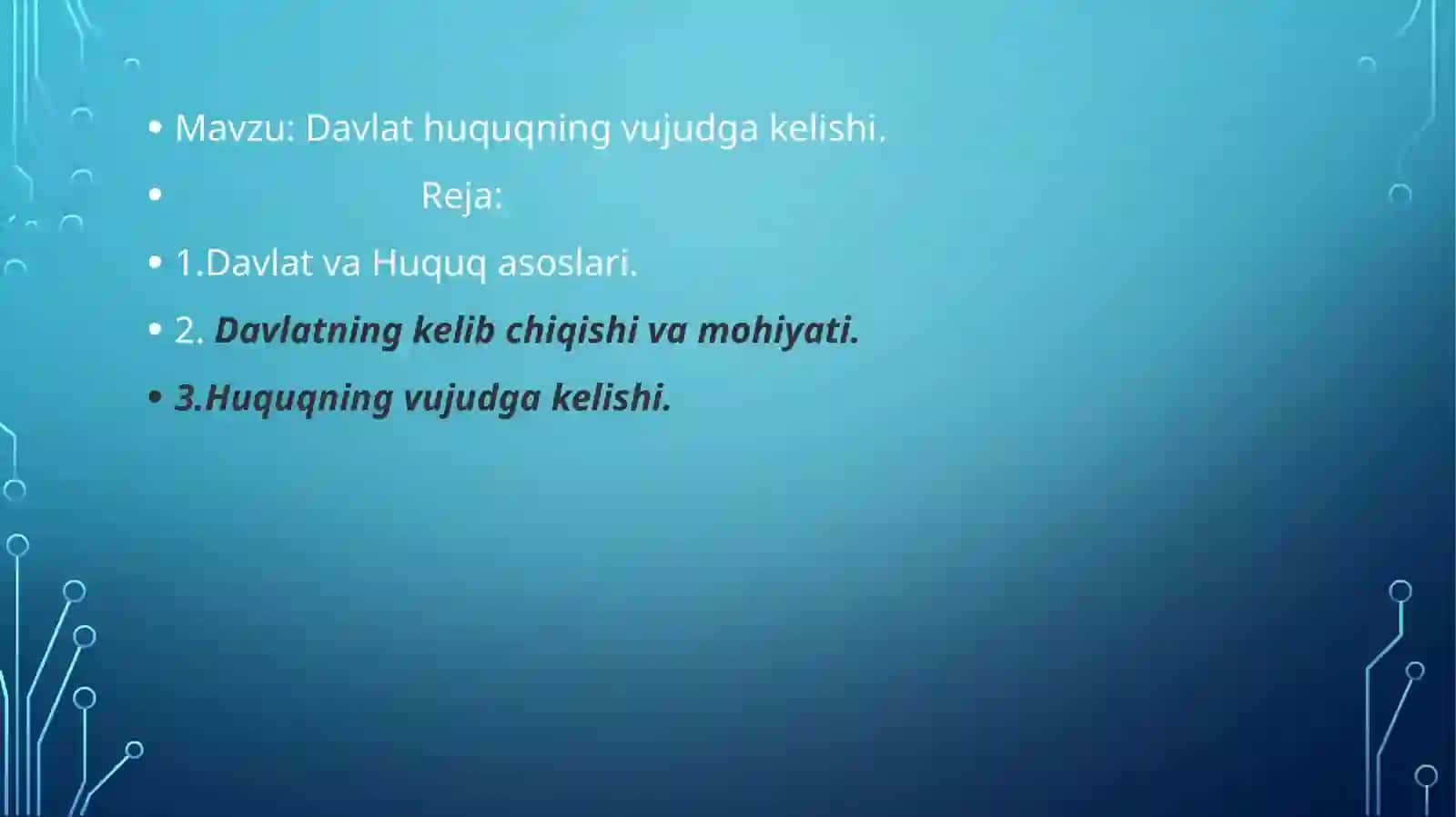 Davlat huquqning vujudga kelishi 2