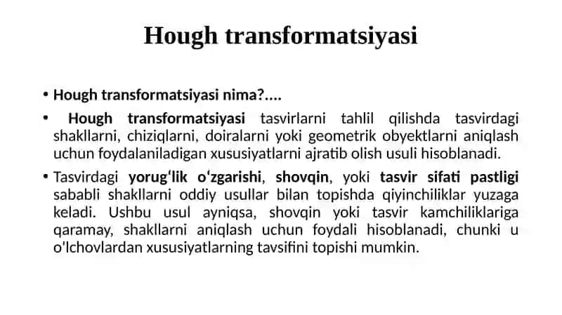 Houghtransformatsiyasi 2