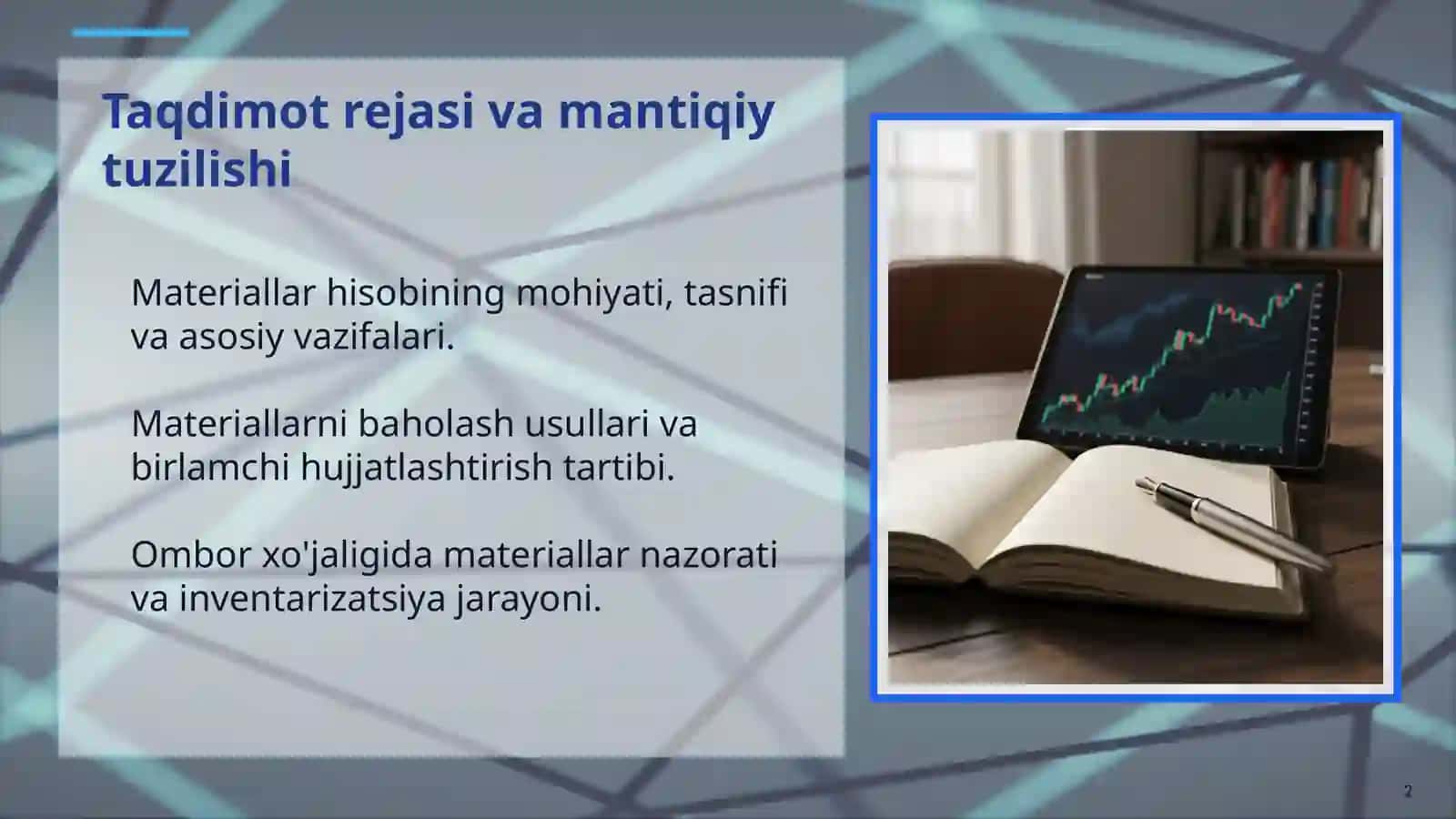 Materiallar hisobi 2