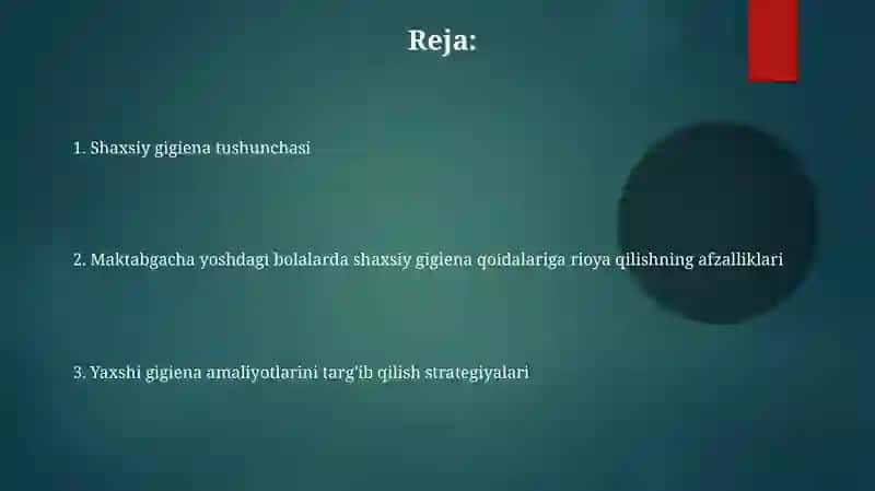 Maktabgacha Ta'lim Yoshida Shaxsiy Gigiena Qoidalari 2