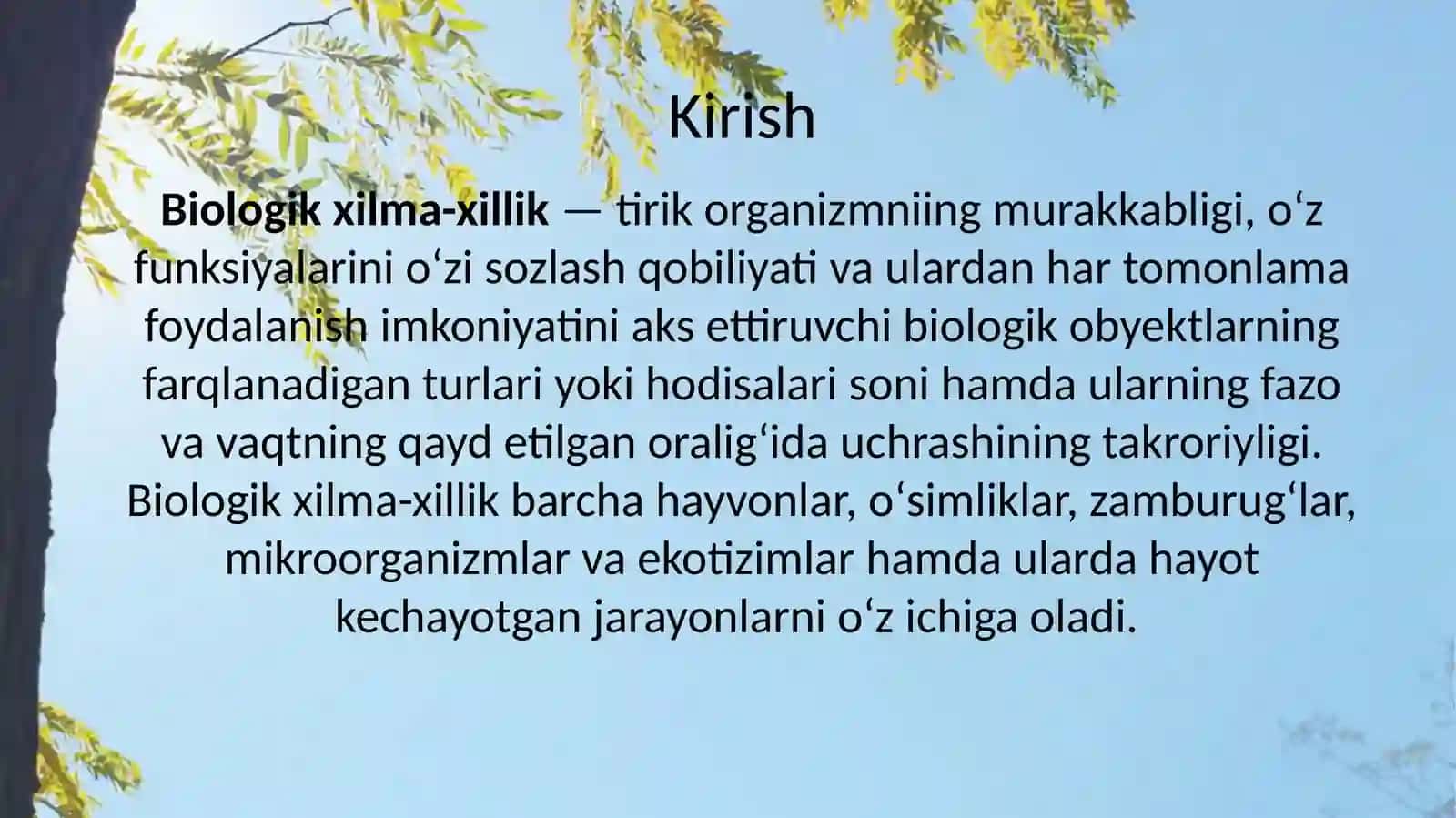 Biologik xilma xillikning kamayishi va yaylovlarning chõlga aylanishi 2